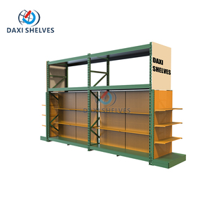 <span class=keywords><strong>Étagère</strong></span> d'affichage en métal à panneaux perforés, <span class=keywords><strong>étagère</strong></span>s de vente au détail, hauteur réglable, extrémité de l'<span class=keywords><strong>étagère</strong></span> d'affichage - Product Image 2
