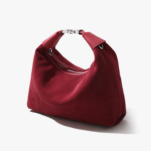 Bolsa Feminina de Couro Genuíno de Camurça de Alta Qualidade Nova Coleção – Bolsa de Ombro Transversal Feminina em Couro Fosco - Product Image 2