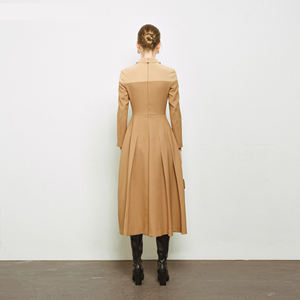 HADIE ROBE MIDI PLISSÉE Haute Qualité Anti-Rides Respirant Élégant 60% Viscose Emballage Personnalisé du Fabricant du Vietnam - Product Image 3