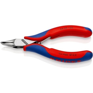 KNIPEX <b>Small</b> <b>Mirror</b>-Polished 6 Beveled Front Cutter 120mm Length Electronics Knife with Multi-Component Handles - Product Image 1