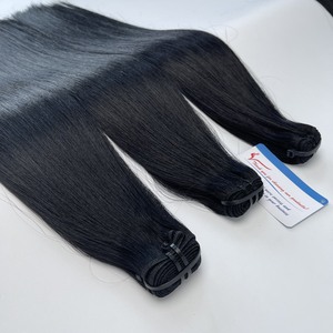 Hot selling product Vietnamese Human Hair Natural Black Raw Hair Bundles Straight Wavy Texture No Shedding No <b>Tangles</b> - Product Image 4