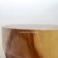 Tabouret en bois de suar artisanal de qualité supérieure, avec une forme unique, pour le salon, meubles en bois