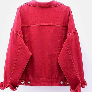 Chaqueta de mezclilla para mujer, ropa informal contemporánea, abrigo de moda elegante, ropa elegante de alta calidad para trajes de calle diarios - Product Image 5
