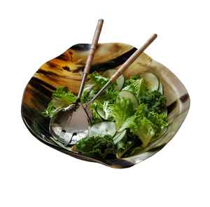 Bol rond en corne artisanale avec finition naturelle pour accessoires de table de restaurant durables à la côte la plus basse par CRAFT ZONE EXPORT - Product Image 1