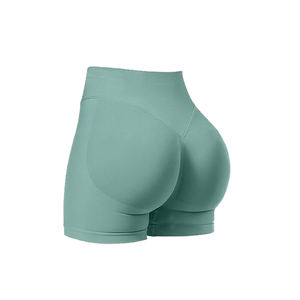 2025 Leggings de yoga grande taille personnalisés à la mode couleur unie et spandex/nylon sublimé pour l'entraînement de fitness sportif - Product Image 2