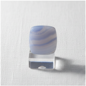 พลอยอะเกตสีน้ำเงินทรงเหลี่ยมเรียบแบบหลวม สำหรับงานฝีมือทำเครื่องประดับสมัยใหม่และการออกแบบสร้างสรรค์ - Product Image 1