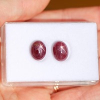 Magnifique rubis étoilé naturel, de qualité supérieure, certifié par un tiers, ovale 11,7x9,3 mm, ciré/huileé, 6,91 carats, personnalisable, juillet