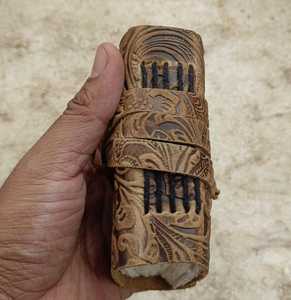 Mini Leather Pocket <b>Journal</b> <b>Travel</b> Notebook Deckle Edge Vintage Paper Handmade Writing Diary Sketch Book Sewing Binding <b>Gift</b> - Product Image 2