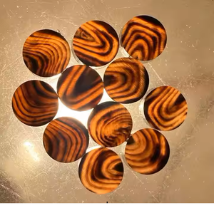 Boutons vierges en corne de bœuf colorés pour les marques de vêtements, les usines de couture, accessoires de mode, fourniture brute mondiale - Product Image 6