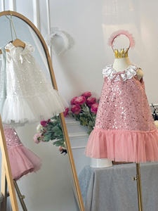 Vestido de Fiesta Personalizable ODM/OEM para Niñas de 1 a 10 Años, Estilo Casual, Maxi, con Lentejuelas y Encaje, Ecológico, de Alta Calidad, Simple y Único - Product Image 5