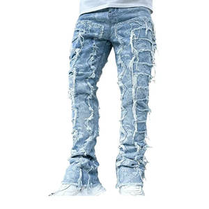 Pantalon empilé pour homme de haute qualité, taille élastique, toile légère, respirant, séchage rapide, décontracté, taille mi-haute, coupe droite - Product Image 1