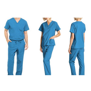 Logo personnalisé Respirant Spa Dentaire Médical Laboratoire de Beauté Soins Infirmiers Gommage Ensemble Polyester Spandex Uniforme Scrubs Costume pour les Hôpitaux - Product Image 3