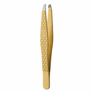 Pince à sourcils personnalisée en acier inoxydable pointe inclinée pince à sourcils personnalisée à vendre - Product Image 2