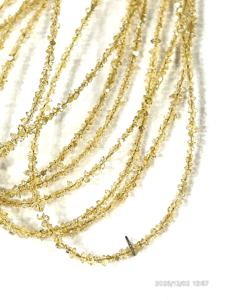 Cuentas de Cuarzo Herkimer de Color Amarillo Natural de Calidad AAA, Recubiertas, Tamaño 2-3 mm - Product Image 6