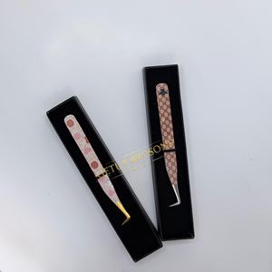 Meilleures pinces à épiler pour cils GETUP BROSONS IMPEX GBI-EET 10 mm en acier inoxydable avec revêtement en papier toile d'araignée et pointe en fibre lisse - Product Image 1