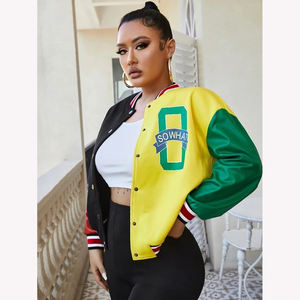 Chaqueta universitaria para mujer con logotipo personalizado, chaqueta bomber ligera y cómoda con estilo para mujer - Product Image 5