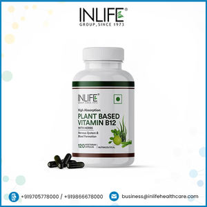 Cápsulas vegetarianas de vitamina B12 a base de plantas de alta calidad para adultos mujeres embarazadas recién nacidos que contienen espirulina Moringa Amla - Product Image 2
