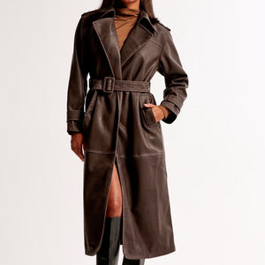 Chaqueta de Cuero PU para Mujer al por Mayor, Ropa de Cuero de Moda, Chaqueta de Cuero para Mujer, Estilo Nuevo, Chaqueta de Cuero Genuino para Mujer - Product Image 3