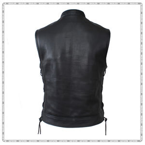 Gilet en cuir personnalisé certifié CE pour hommes, vêtements de motard durables pour la moto, vêtements de sport de grande taille, équipement de protection - Product Image 2