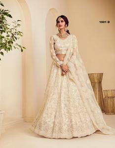 Designer Engagement & Wedding Party Wear Latest 2022 <b>Top</b> Quality Heavy Net Bridal <b>Lehenga</b> Choli Best Rate Supplier From India - Product Image 2