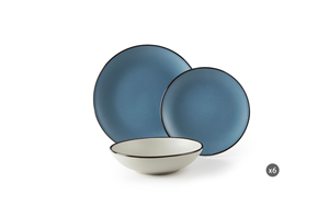 Service de table Blue Moon 18 pièces par Excélsa Ceramic Blue - Product Image 2