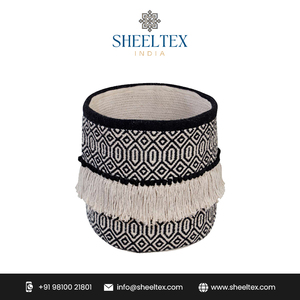 Fournisseur en gros de panier de plantes en coton tissé à la main pour l'intérieur et l'extérieur pour la maison et le jardin - Product Image 2