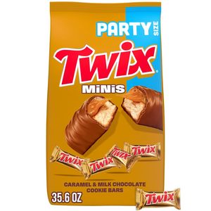 Bolsa de dulces <span class=keywords><strong>TWIX</strong></span> Caramel Minis, barra de <span class=keywords><strong>chocolate</strong></span> con galletas, 35.6 oz, 95 piezas - Product Image 4