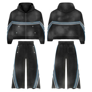 Sudadera Deportiva Vintage Personalizada con Capucha y Rayas Laterales, Estilo Urbano, Talla Grande, Transpirable para Mujer 2026 - Product Image 1