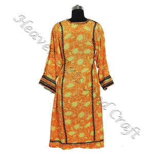 BDR068 Vintage brodé Kutchi fait à la main robe Vintage bohème du fournisseur indien Vintage broderie à la main bohème - Product Image 6