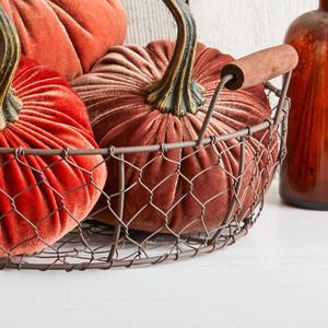 Metal Wire Woven <b>Basket</b>, chicken wire <b>basket</b>, home decor <b>gift</b>, rustic wire <b>basket</b>, farmhouse chic, kitchen organizer, - Product Image 5