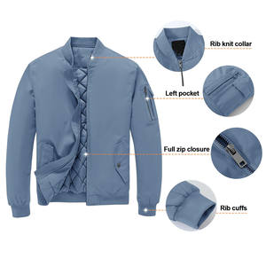 Baseball Satin Streetwear Grande Taille Manteaux Logo Brodé Coupe-Vent Hip Hop Lâche Manteau Hommes Casual Zipper Veste Pour Hommes - Product Image 5