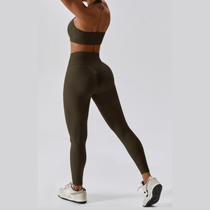 Ropa de gimnasio, conjunto de yoga para mujer con logotipo personalizado, tamaño y color, secado rápido, cómodo, venta al por mayor, conjunto de yoga para mujer hecho a medida - Product Image 6