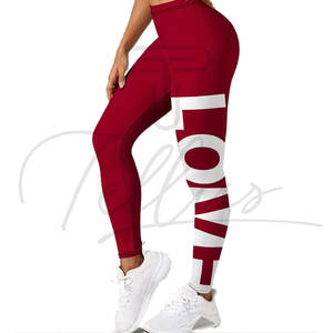 Leggings para Mujer con Logotipo Personalizado, Cintura Elástica, Cintura Alta, Transpirables, de Spandex/Poliéster, Secado Rápido, Fabricante Profesional, Yoga - Product Image 2