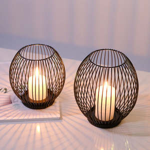 Décoration d'intérieur, porte-bougie creux, lanterne suspendue, cage à oiseaux, vintage, décoration de Noël/fée, mariage/fête - Product Image 3