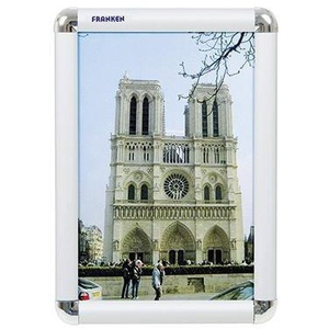 Marco Metálico FRANKEN para Cuadros, Aluminio Plateado, 24 x 32.7 x 1.2 cm, Compatible con DIN A4 - Product Image 1