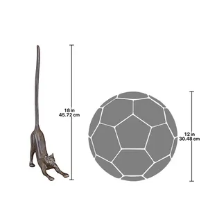 Escultura de Tigre Artística Hecha a Mano en Aluminio, Decoración Religiosa Antigua Moderna Pulida para Sala de Estar, Adorno de Calidad Premium para Exportación - Product Image 5