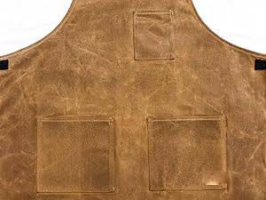 Delantal de soldadura de cuero partido resistente ignífugo ropa de trabajo cuero resistente al calor delantal de soldadura - Product Image 4