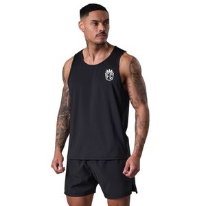 Jet <b>Black</b> Gym Performance <b>Vest</b> Sleeveless Training Tank Top Lightweight Breathable Activewear for <b>Men</b> Workout Fitness and Sports - Product Image 1