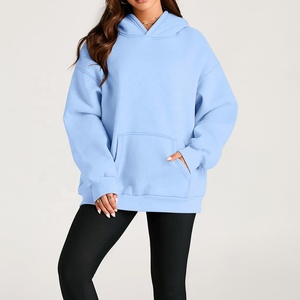 Vente en gros de sweats à capuche respirants pour femmes dernier style de sweats à capuche pour femmes de couleur unie sweats à capuche pour femmes personnalisés - Product Image 2