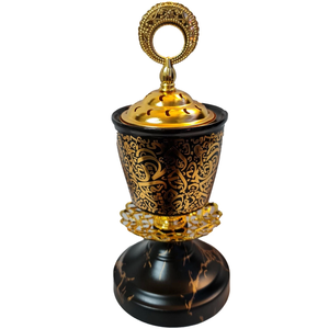 High End Arabic <b>Bakhoor</b> Incense Burner 100% Natural Raw Material Eco-Friendly Durable for <b>Oud</b> Fragrance Home Office Religious - Product Image 1
