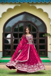 Eco Friendly <b>Beautiful</b> Indian Heavy Fox Georgette Lehenga Choli with Stylish Blouse and Dupatta for Wedding For Sale Price - Product Image 2