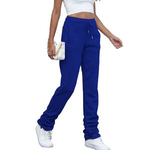 Good Fabric Joggers Pantalones de chándal de entrenamiento Pantalones apilados Ropa estampada Cómodo y transpirable Mujeres Stack Fitness Pantalones de chándal - Product Image 5