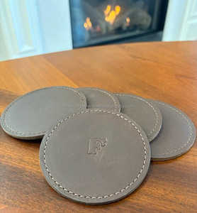 Genuine Leather Coasters <b>Square</b> Shape <b>Set</b> for Modern Home Decor Luxury Table Mats Custom Logo Beverage Pad GLC-0048 - Product Image 6