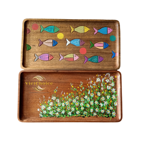 Viet Choice Ecológico Personalizable 100% Bandeja de madera natural Fabricante mayorista en Vietnam Varias opciones disponibles - Product Image 3