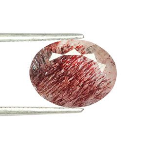 Piedra preciosa natural súper siete facetada-Corte ovalado Super siete gemas sueltas-piedra de melodía de lepidocrocita para hacer colgante - Product Image 2