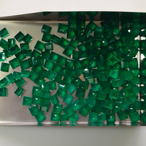 Ónice Verde Natural de 3.5 mm, Corte Cuadrado Escalonado, Piedra Preciosa Suelta de la Mejor Calidad para la Fabricación de Joyas - Product Image 4