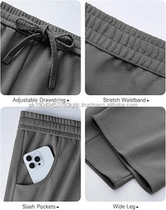 Waseem Impex <b>Mens</b> Baggy Oxford <b>Fleece</b> Sweatpants Wide Leg <b>Lounge</b> <b>Pants</b> Pockets Loose Fit Drawstring Closure Lightweight Winter - Product Image 5