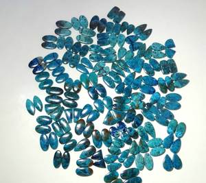 Shattuckite Cabochon อัญมณีควอตซ์ธรรมชาติสำหรับทำเครื่องประดับมีขนาดรูปร่างผสมอัญมณีหลวม - Product Image 5