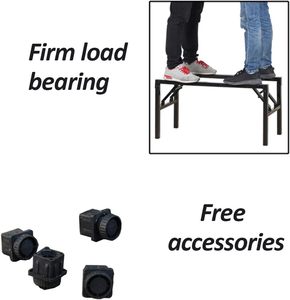 Gấp bàn chân bán buôn bột màu đen tráng nối dài gấp thép carbon Bảng khung kim loại gấp lên chân bàn - Product Image 4