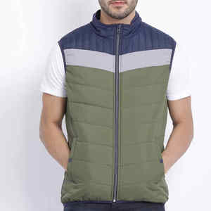 Gilet matelassé décontracté léger pour hommes Vêtements d'hiver élégants et respirants Gilets à logo personnalisé confortables et à haute vente - Product Image 1